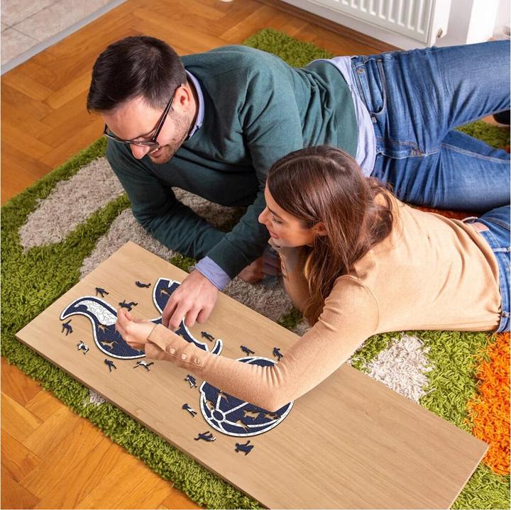 Actual product image Iconic Tottenham Hotspur FC - Logo - Wooden Puzzle Size M (270 pieces) (270 pieces)