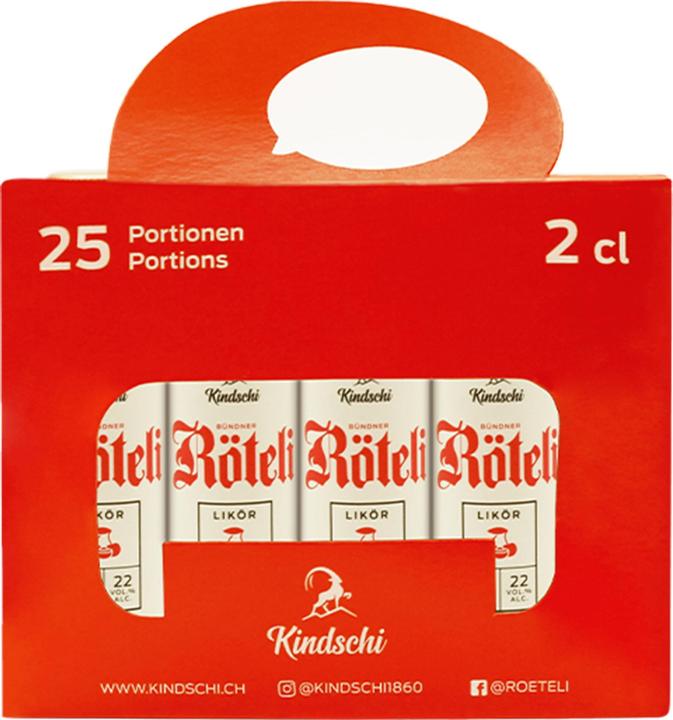 Produktbild Kindschi Bündner Röteli Karton 25x2 (25 x 2 cl)