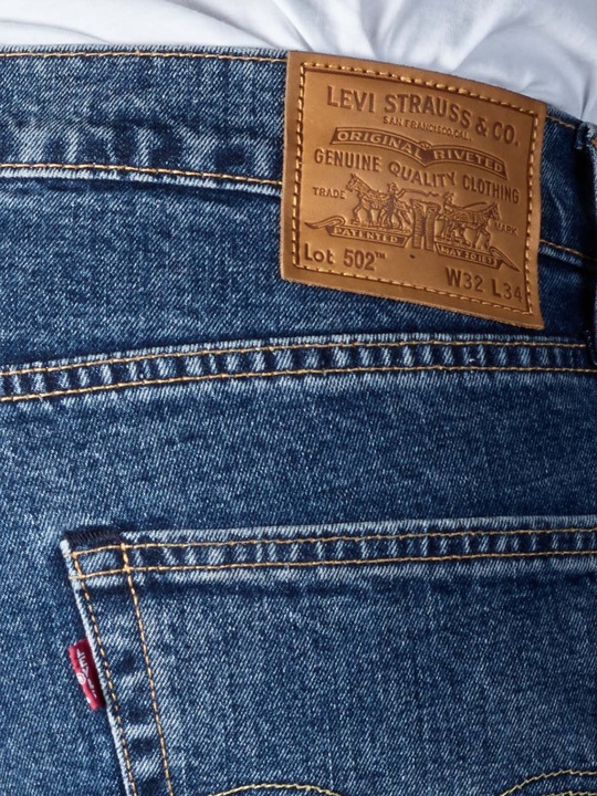 Actual product image Levis 502 Taper Fit stonewash stretch t2 (W33/L34)