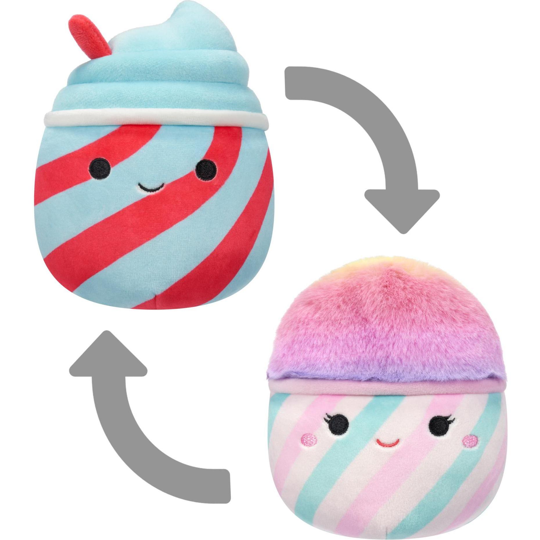 Jazwares Squishmallows - Peluche P18 da 13 cm - Flip A Mallows - Tucker e Bevin