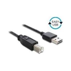 Thumbnail - Good Connections Anschlusskabel USB 2.0 EASY Stecker A an Stecker B, schwarz, 5m, (5 m, USB 2.0), USB Kabel