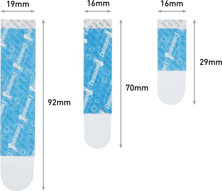 Actual product image Command strips