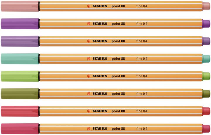 Produktbild STABILO Point 88 (Sortiert, 8 x)