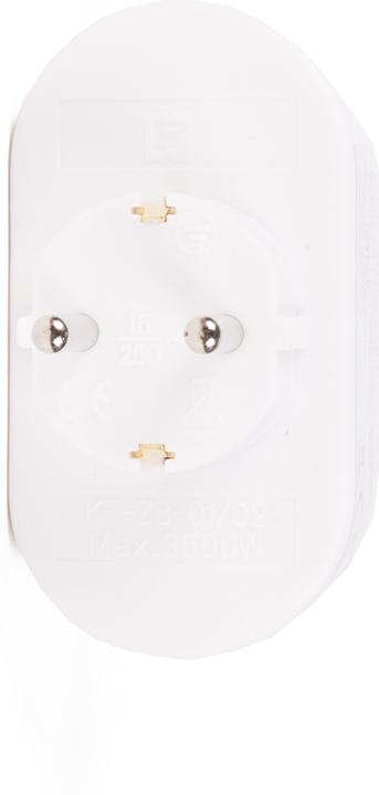 Actual product image Benson Electric Plug double adapter + earth (vertical) (CEE 7/4, CEE 7/5, 2x)
