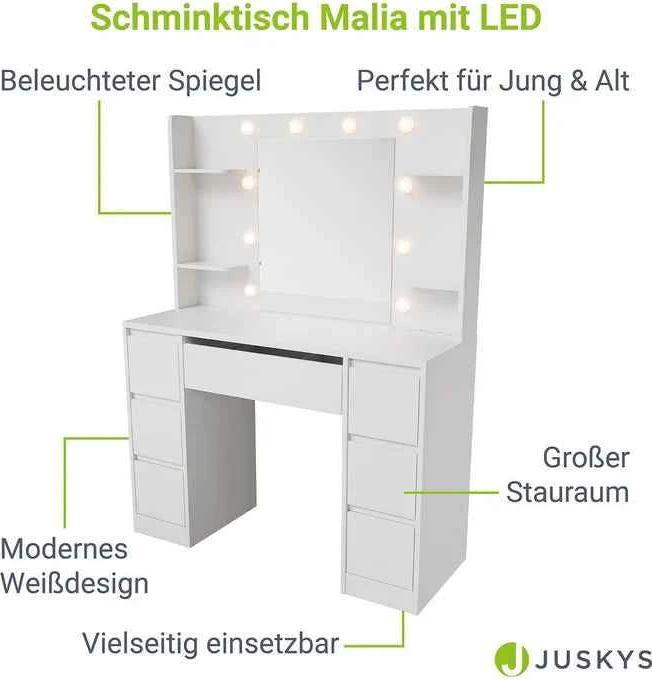 Image du produit Juskys Malia (107 x 40 x 140 cm)