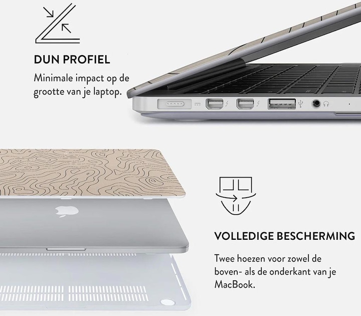 Actual product image Burga Hard Case Apple Macbook Air 13.6 A2681 - Wild Terrain (13.60", Apple)