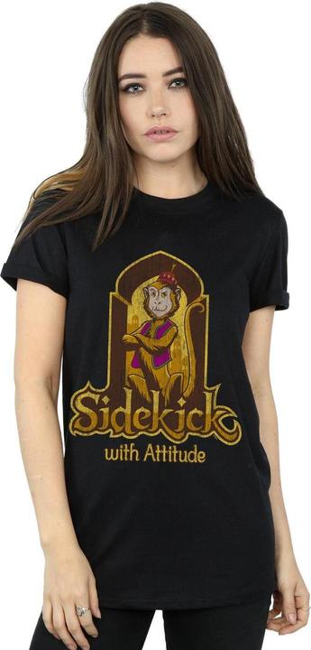 Actual product image Disney Womens/Ladies Aladdin Movie Abu Sidekick With Attitude Cotton Boyfriend T-Shirt (3XL)