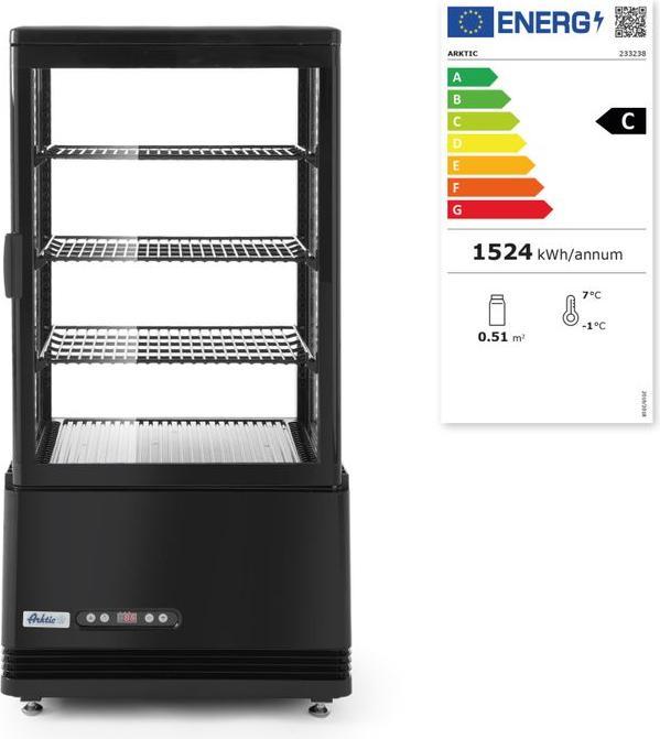 Immagine prodotto Hendi Vetrina refrigerata superiore 68 litri 452x406x(H)891mm - sc (68 l)