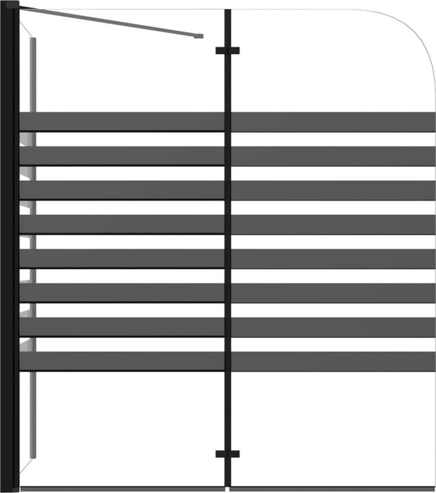 Produktbild vidaXL Badewannenfaltwand (120 cm, 68 cm, 130 cm)