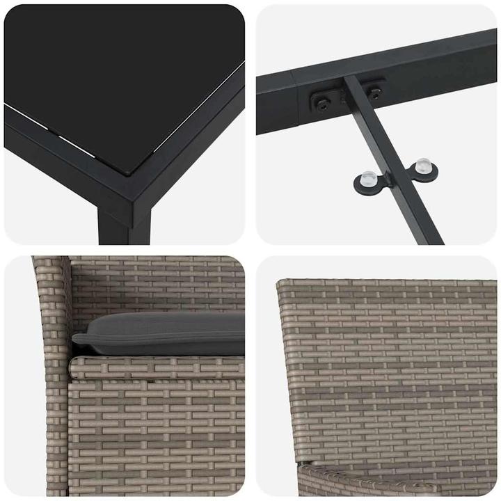 Produktbild vidaXL Garten Essgruppe (200 x 80 x 73 cm)
