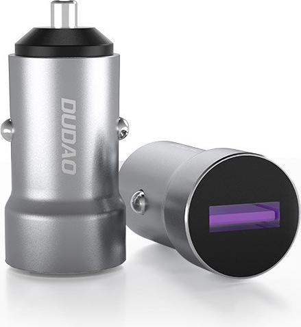 Image du produit Dudao Fast USB Cigarette Lighter Car Charger 5 A 22.5 W Quick Charge 3.0 VOOC Gray (R4Pro Upgrade gr