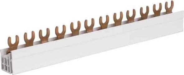 Image du produit Hager Rail de phase 3 pôles KDN380B Raccord à fourche 16qmm 80A 57 modules