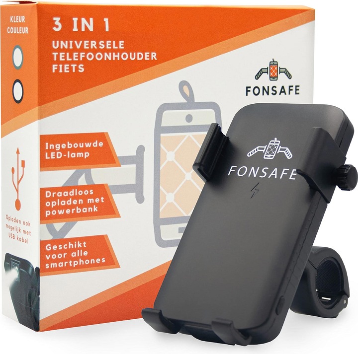 Produktbild Fonsafe Fahrrad-Handyhalterung mit Powerbank, Wasserdicht