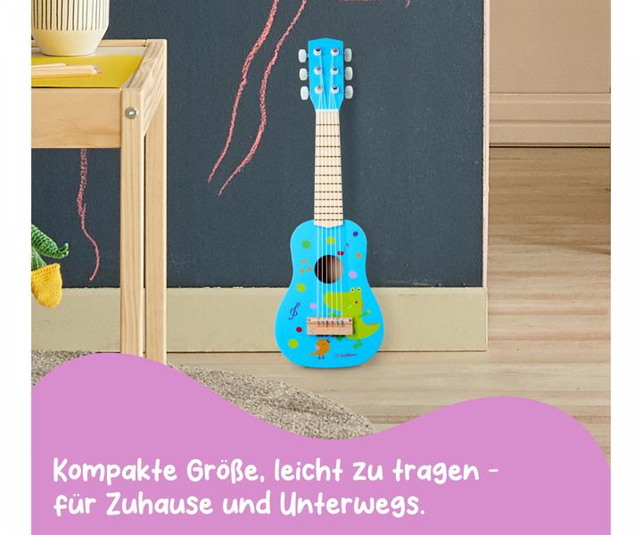 Actual product image Eichhorn Music wooden guitar (German, French, English, Italian)