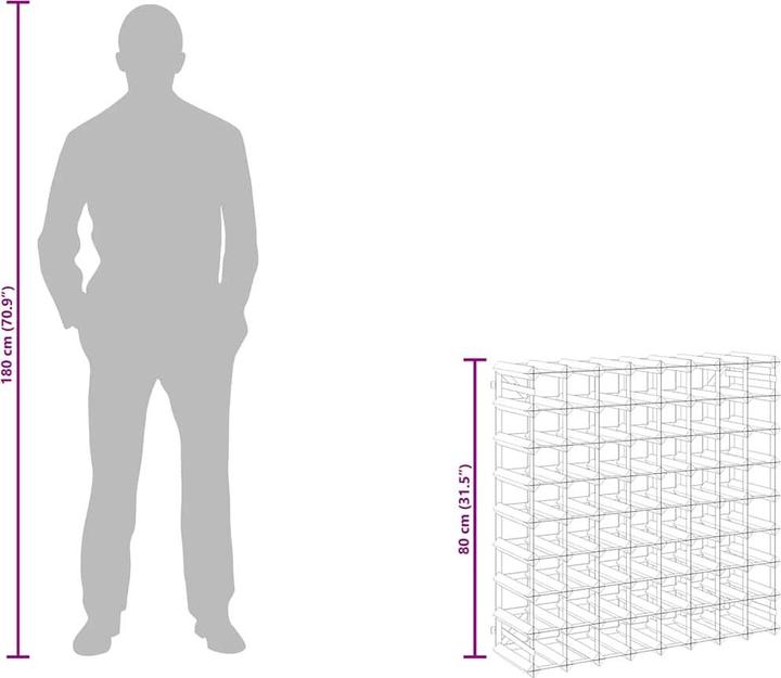 Actual product image vidaXL Dorkas (80 x 22.5 x 80 cm, 72 Fl.)