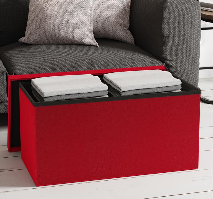 Produktbild VCM Stoff Sitztruhe Sitzbank Truhe Boxas (76 cm)