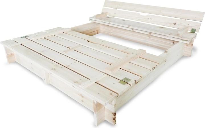 Image du produit Habau Bac à sable avec couvercle et banc