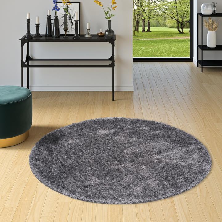 Actual product image Snapstyle High Pile Shaggy Carpet Feeling Mix Round (100 x 100 cm)