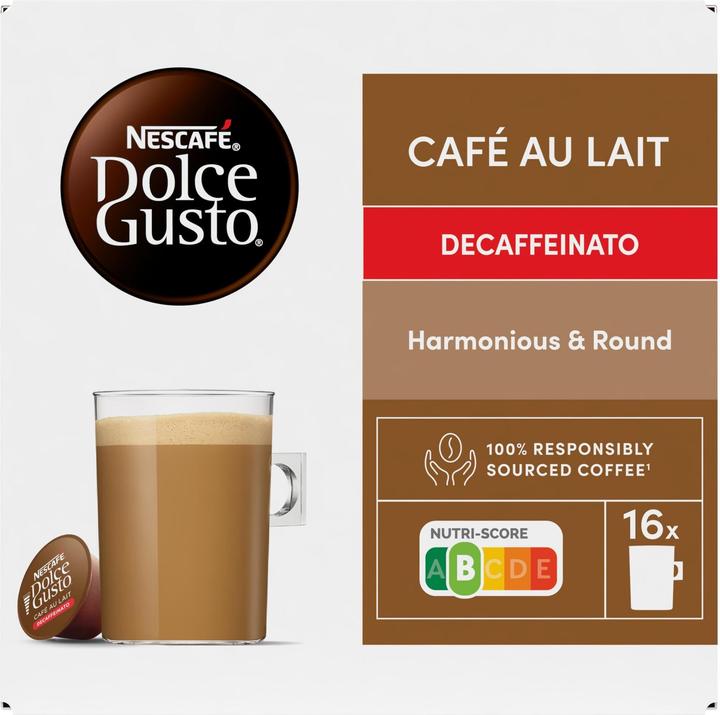 Image du produit Nescafé Dolce Gusto Café au lait Decaffeinato (16 x Port.)