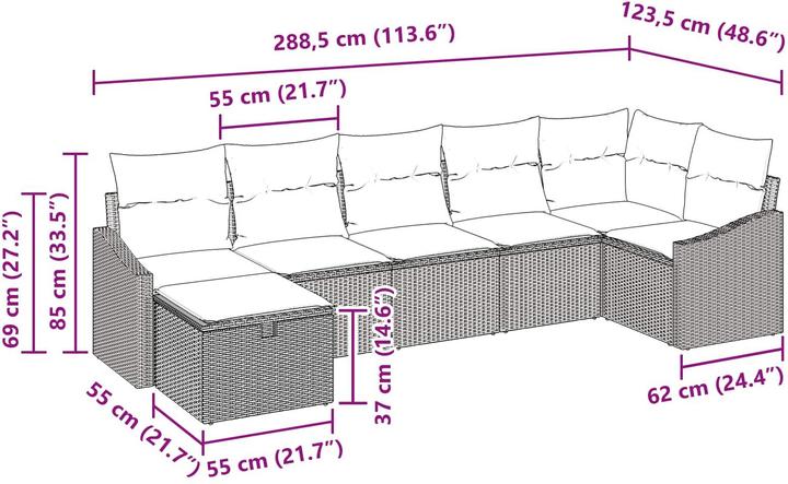 Produktbild vidaXL Sofa Set