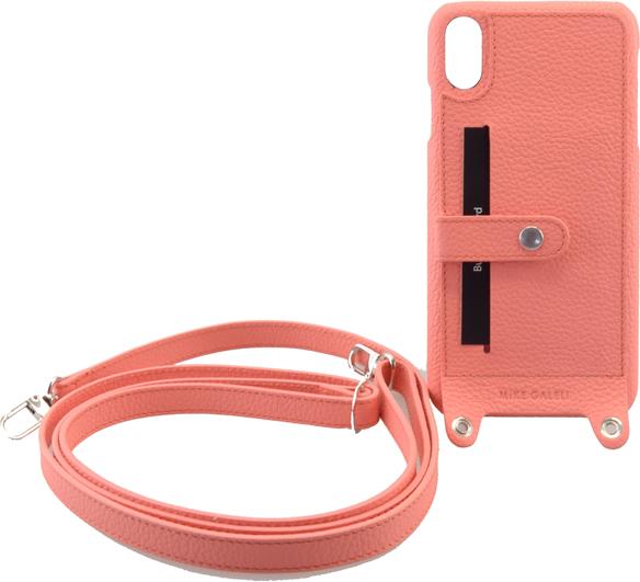 Actual product image Mike Galeli Back cover Lenny with strap coral (Apple iPhone XS, Apple iPhone X)