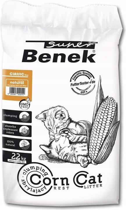 Super Benek Corn Classic (Klumpend, 22 kg)