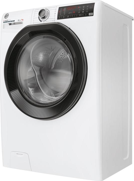 Actual product image Hoover H-WASH 350 Slim 7kg Washing Machine, Class A-10%, 1300 rpm, White, H3WPS4376TAMB6-S (7 kg, Left)