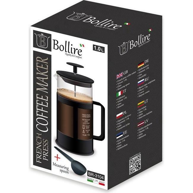 Thumbnail - Bollire Coffee-Pot 1.0L Glass Br3104, Kaffeebereiter