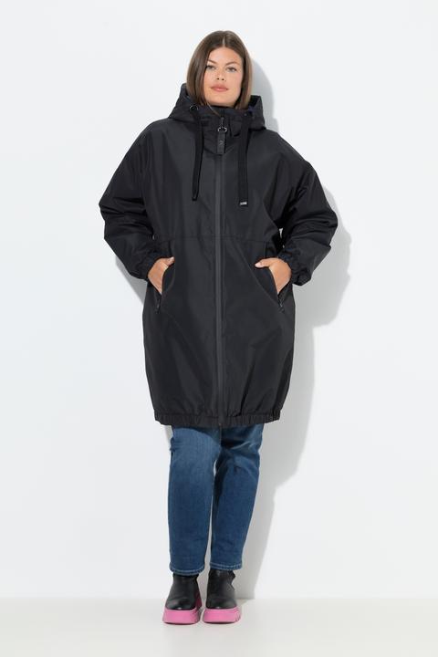 Image du produit Laurasøn Veste technique oversize à capuche, modèle réversible, avec fermeture à glissière à double sens (50)