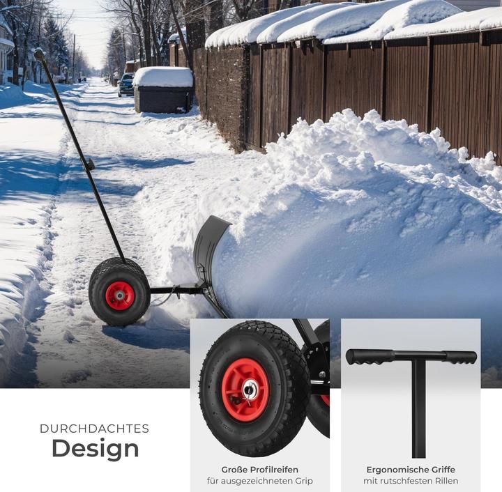 Actual product image tectake Schneeschaufel Muttler, ergonomisch, Luftreifen mit Profil