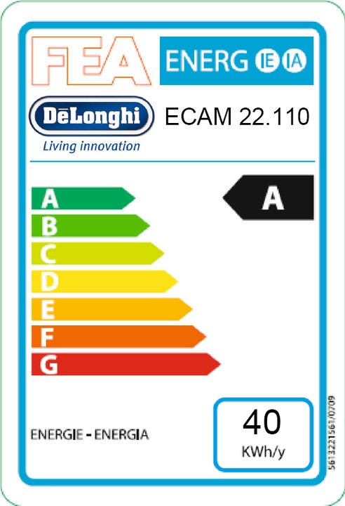 Label énergétique De'Longhi Magnifica S