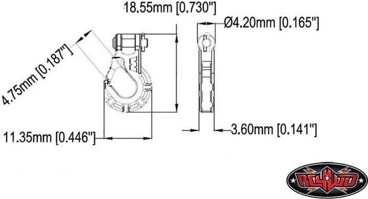 Produktbild Rc4Wd WARN Premium Windenhaken