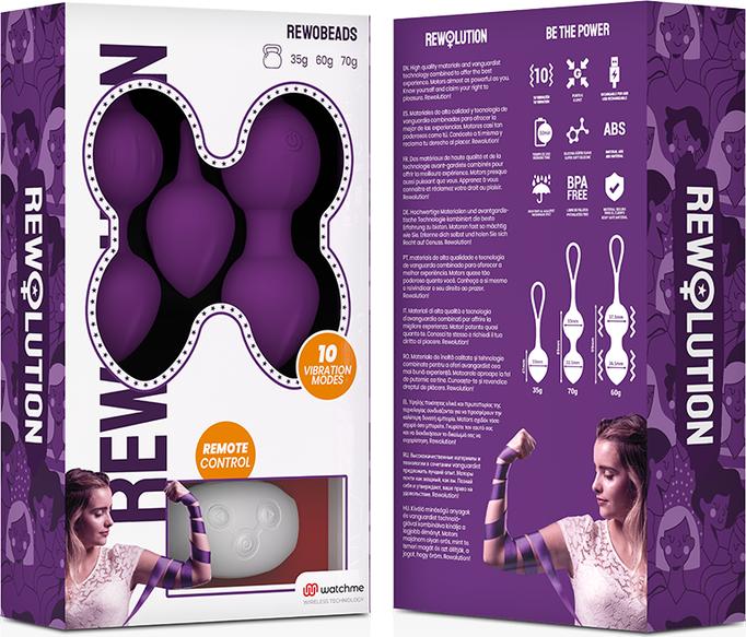 Actual product image Rewolution Rewobeads Vibrating Remote Control With Watchme Technology