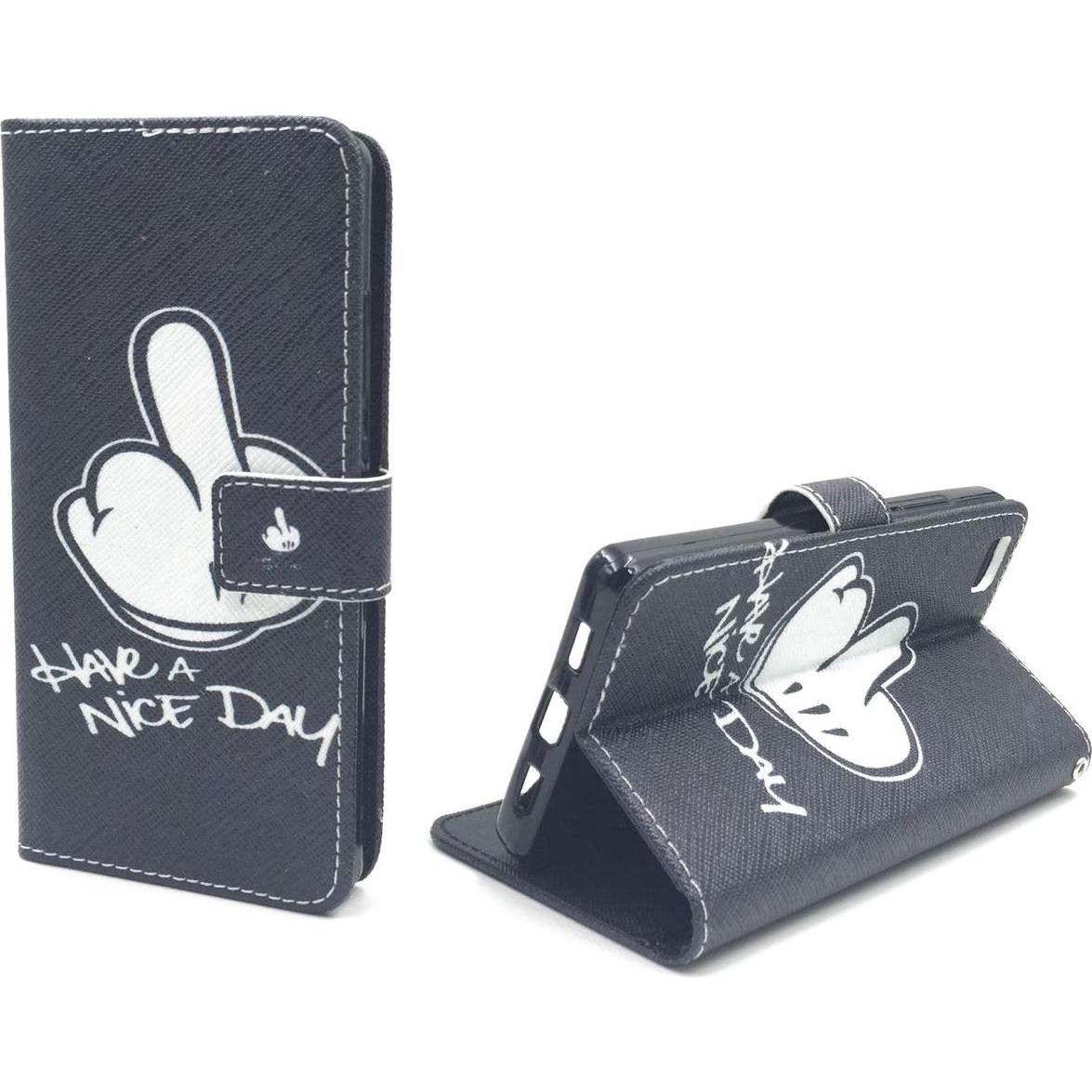 Thumbnail - König Design Schutz Handy Hülle für Huawei P8 Lite Case Cover Tasche Wallet Etui Handyhülle (Huawei P8 Lite), Smartphone...