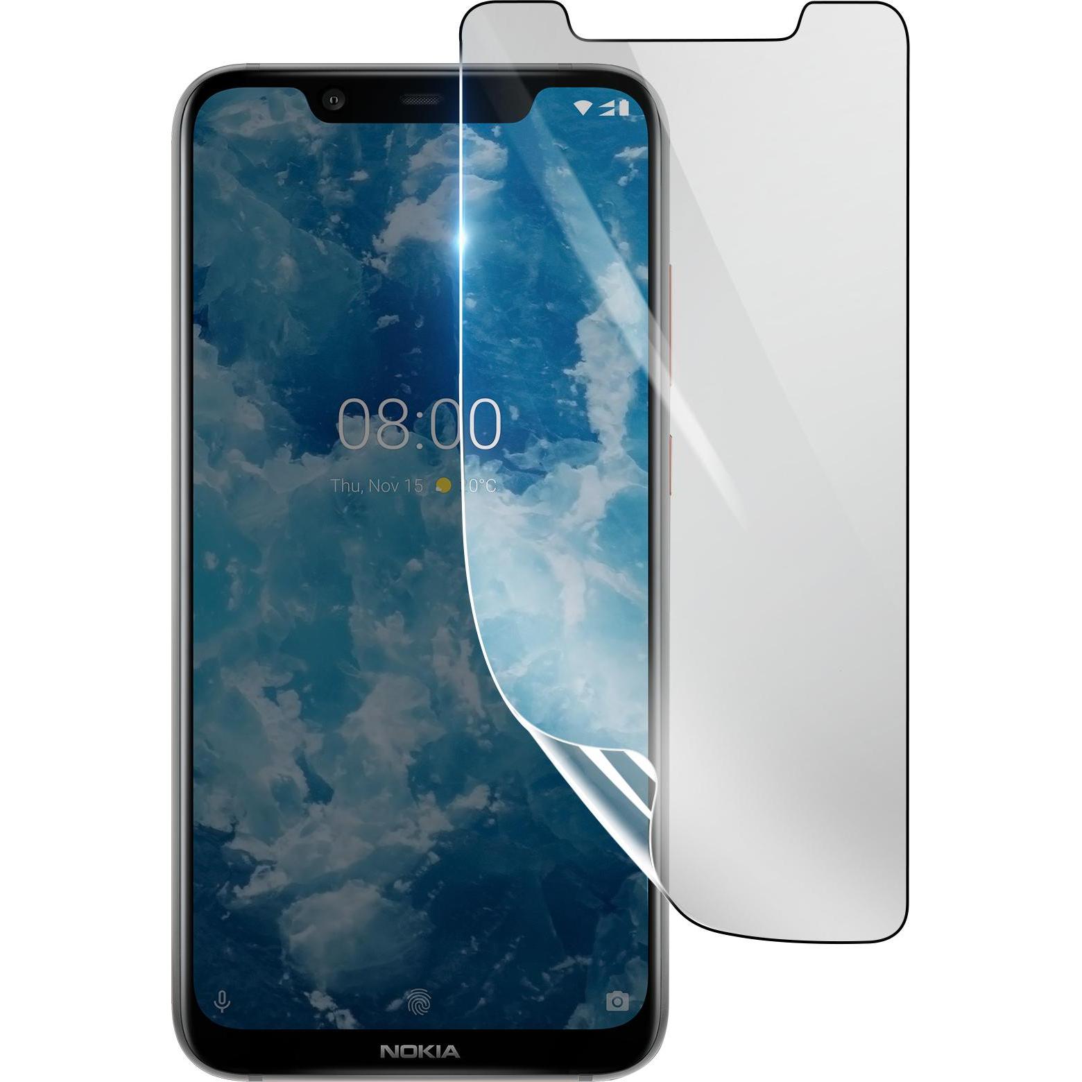 3MK Hydrogel Bildschirmfolie für Nokia 8.1 (1 Stück, Nokia 8.1), Smartphone Schutzfolie, Transparent