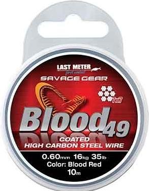 Produktbild Savage Gear SG Blood49 0.60mm 16kg 35lb Coated Red 10m