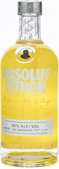 Actual product image Absolut Vodka Citron (1 x 70 cl)