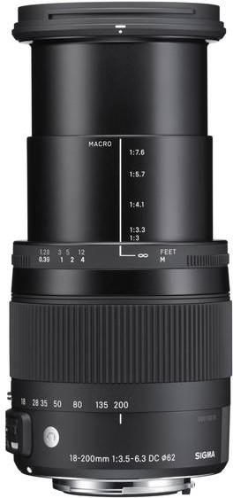 Produktbild Sigma 18-200mm f/3,5-6,3 DC Makro OS HSM (C), Nikon F DX (Nikon DX, APS-C / DX)