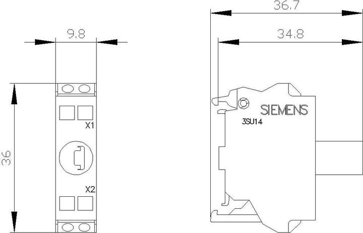 Produktbild Siemens LED module green for base mounting