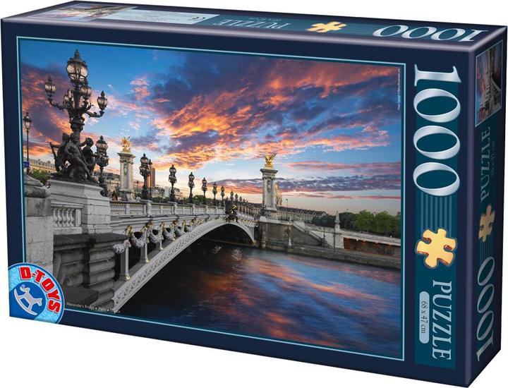 Immagine prodotto D-Toys Puzzle 1000 Francia, Parigi - Ponte Alexander (1000 pezzi)
