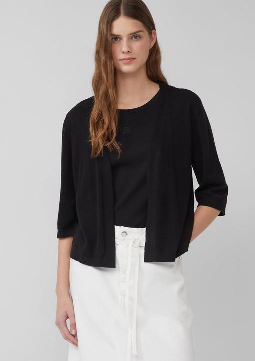 Produktbild s.Oliver Strickjacke Feinstrickcardigan aus Baumwolle mit 3/4-Ärmeln (32)