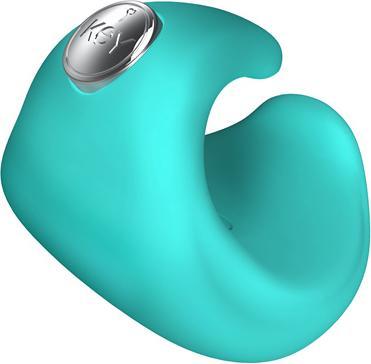 Actual product image KEY by Jopen Pyxis Finger Massager Blue