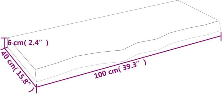 Actual product image vidaXL Gianna (100 x 6 x 40 cm)