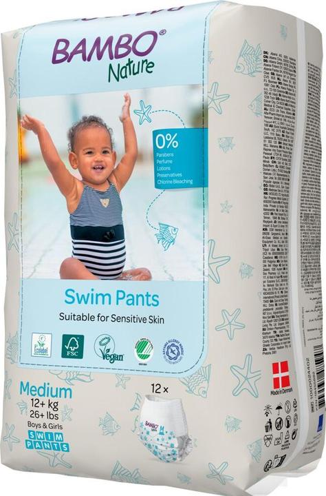 Actual product image Bambo Swim nappies (Size M, Monthly box, 12 Piece)