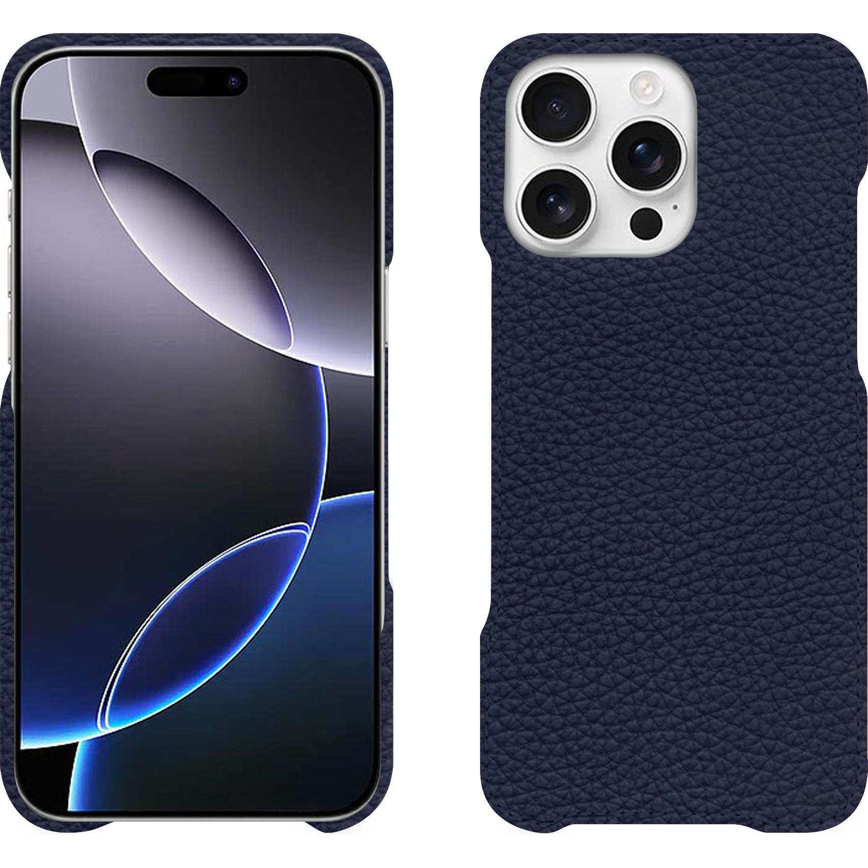 Noreve Lederschutzhülle (Apple iPhone 16 Pro Max), Smartphone Hülle, Violett