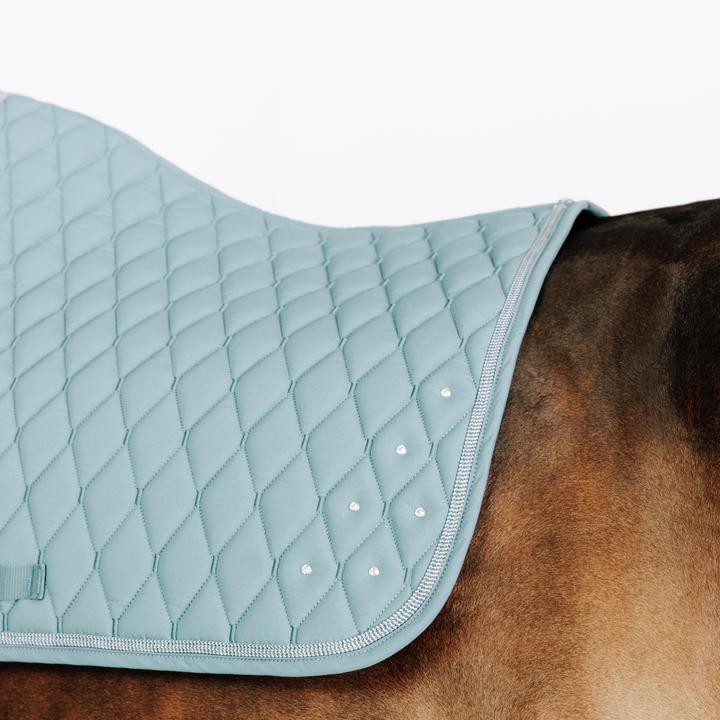 Image du produit Fouganza Tapis de selle équitation strass Cheval et Poney - 500 cèdre gelé