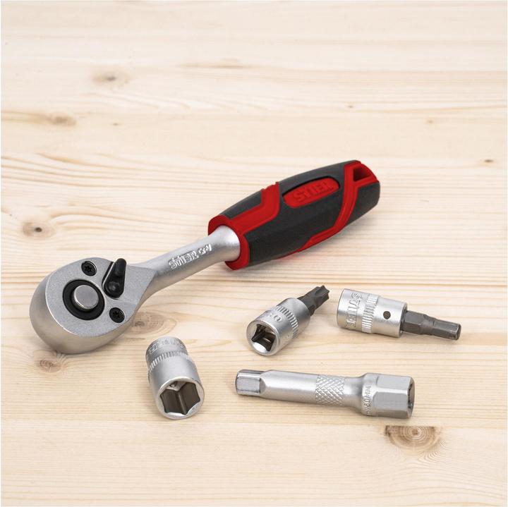 Stier 1/4" reversible ratchet with quick release (1/4")