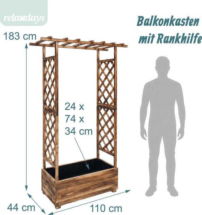 Actual product image Relaxdays Planter Trellis