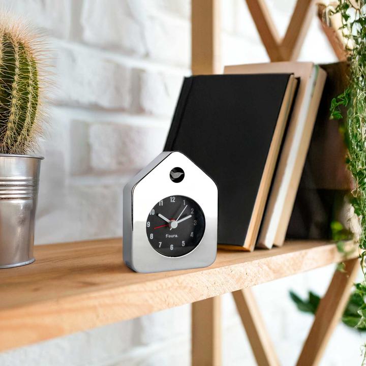 Produktbild Fisura MINI HOUSE ALARM CLOCK chrome