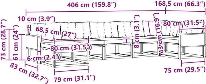 Produktbild vidaXL Sofa Set